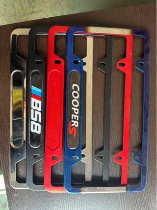 American Standard Aluminum Alloy Color Car License Plate Frame