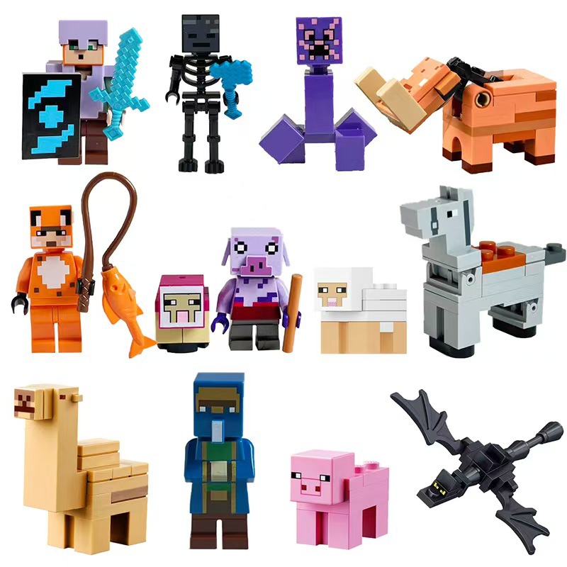 New Minecraft 12 minifigures
