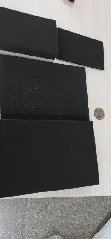 厂家供应黑色小方格海绵/黑色小方格海绵成型异形海绵