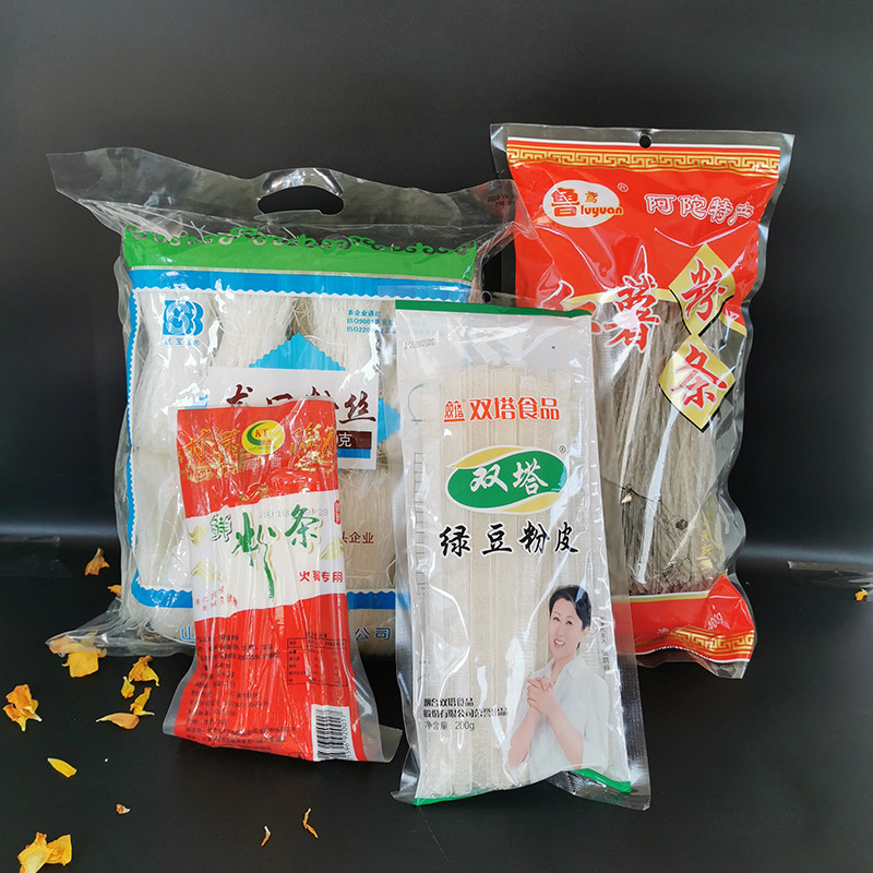 绿豆粉皮包装袋水晶粉皮凉皮粉条塑料袋干粉皮东北大拉皮透气孔袋