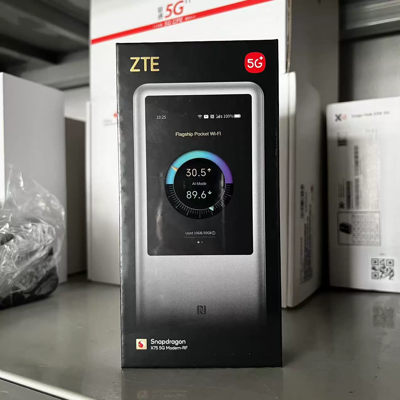 Глобальная версия ZTE U60 PRO 5G (Гонконг), портативный WiFi 7, флагманский чип Qualcomm X75 5G, 5G-A, аккумулятор большой емкости