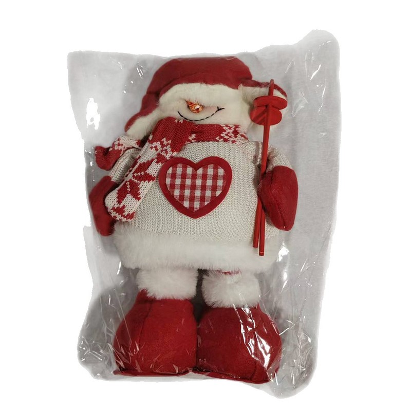 クリスマス伸縮人形クリスマス人形装飾品漫画ニットスタイル老人雪だるまヘラジカ装飾装飾品卸売|undefined