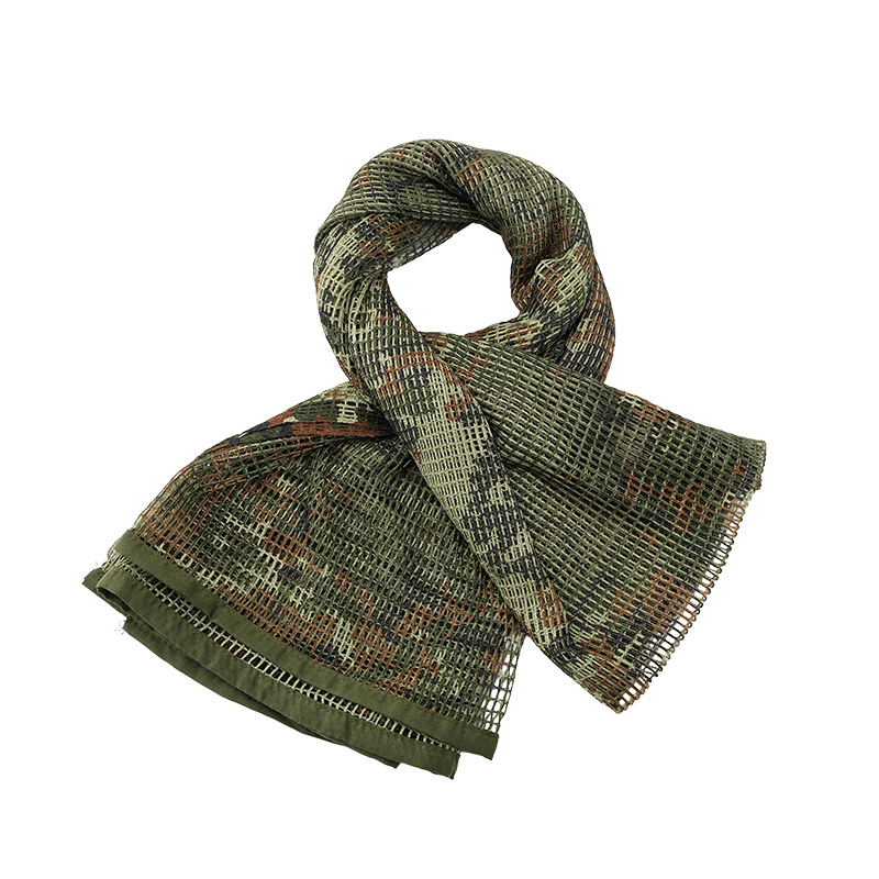 Sniper jungle camuflaje escondido bufandas tácticas transpirables largas bufandas de cuello del desierto velo turbante multipropósito