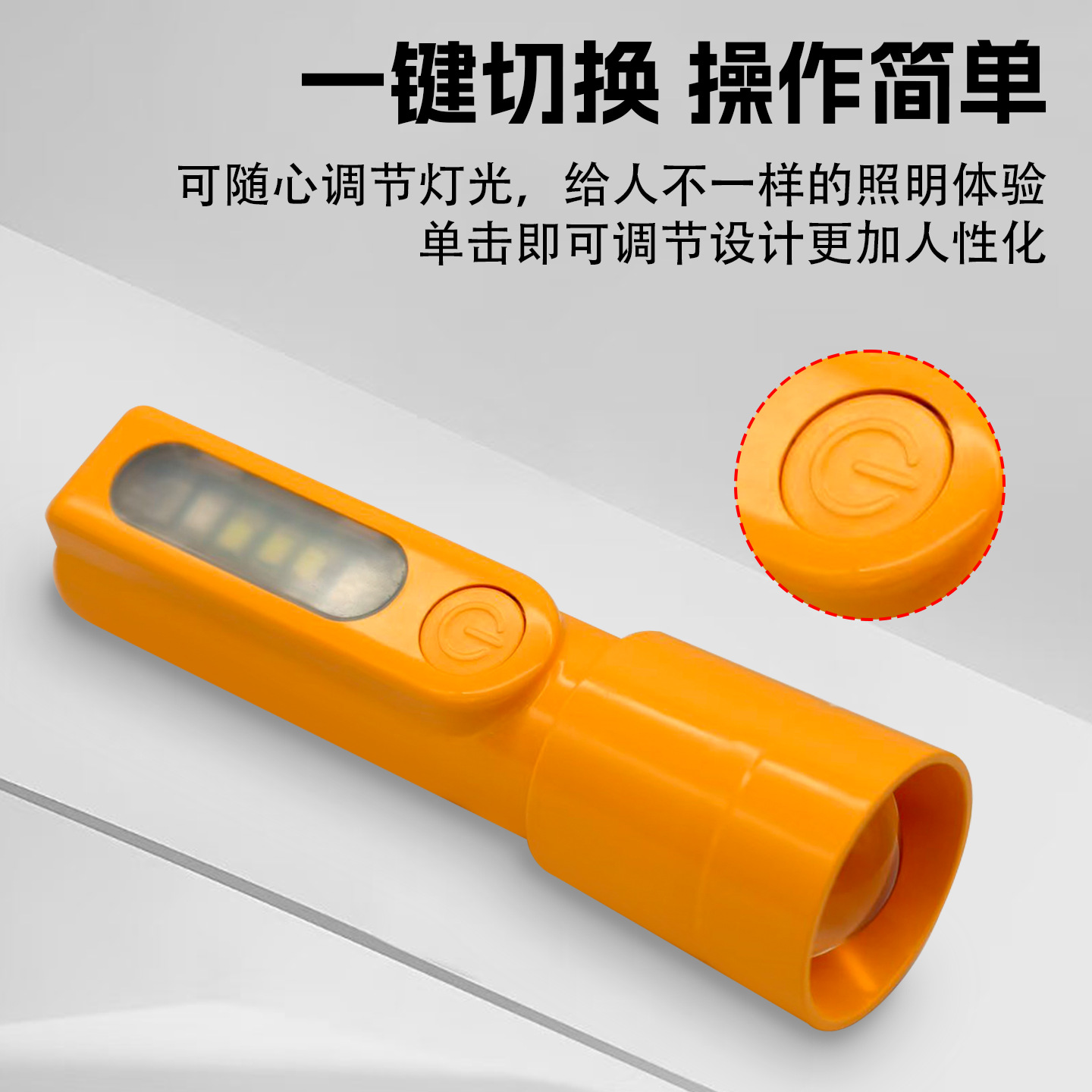 Flashlight with Strong Light, Long Battery Life, Rechargeable, Small, Portable, Mini Led, Ultra-Bright, Long-Range, Outdoor Mountaineering Wholesale