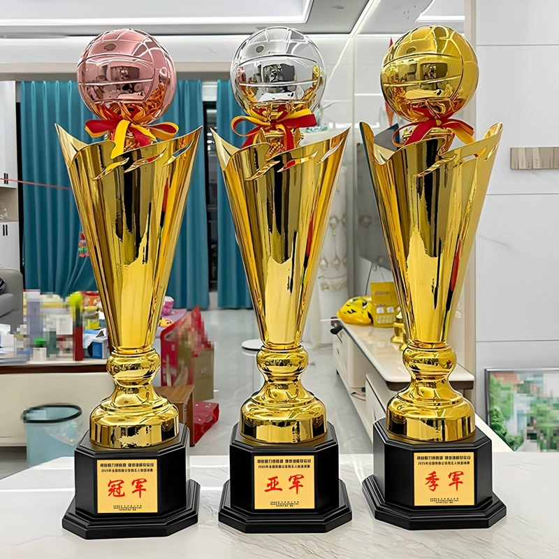 Креативный металлический трофей для баскетбола, футбола, волейбола, главный приз, кубок высшего класса, большой спортивный приз чемпионата BA