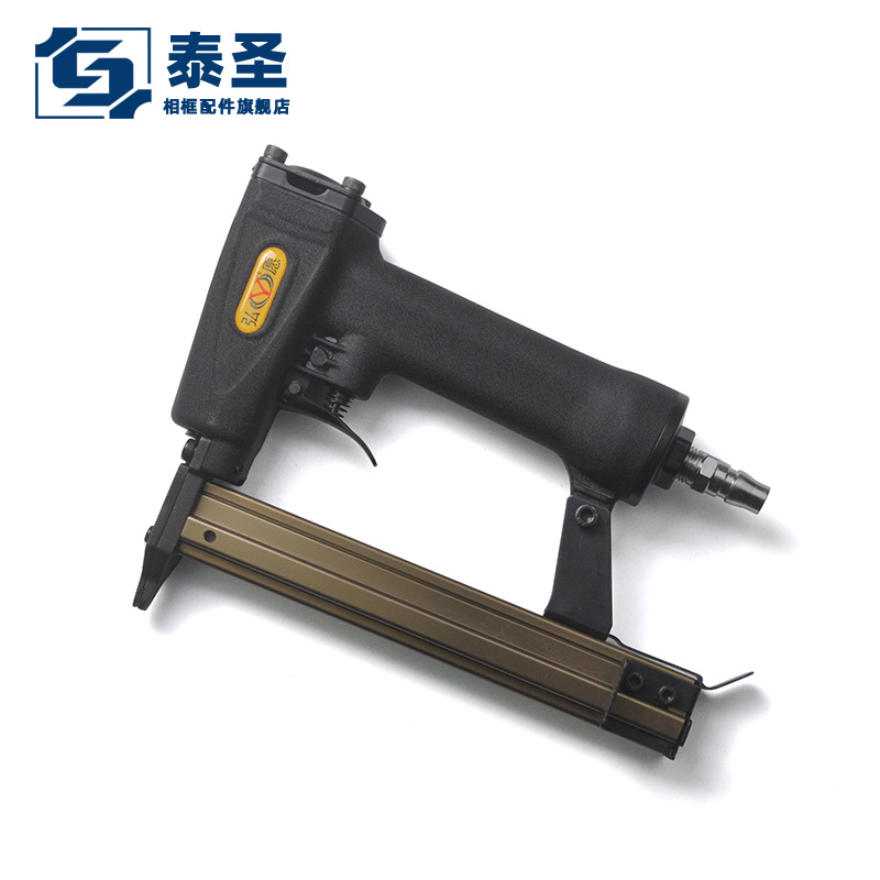 泰圣相框配件黑色片钉枪 标志气动钉枪固定背板工具 瓜子片钉枪