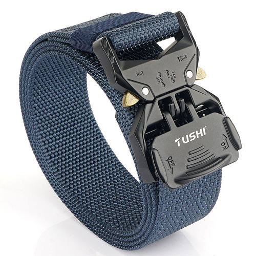 New quick-release buckle men's nylon tactical belt outdoor CS equipment quick-drying pants belt woven belt wholesale