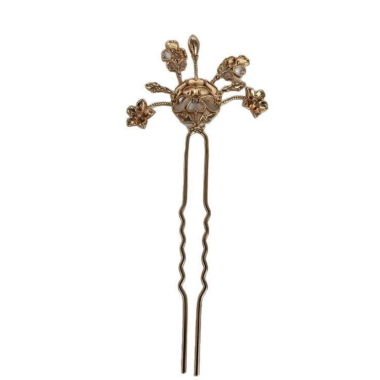 Zhongxing Antique New Pure Copper Hairpin Hanfu Court Hair Hairpin Antique Hair Crown diy Headwear Hair Accessories Zhongxing Antique New Pure Copper Hairpin Hanfu Court Hair Hairpin Antique Hair Crown diy Headwear Hair Accessories