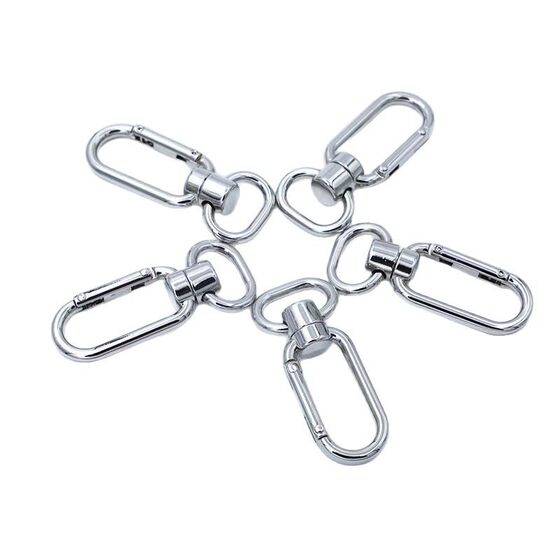 in stock supply high-grade nylon bag hook lulu men's bag hardware accessories dog buckle pet rope zinc alloy hook buckle