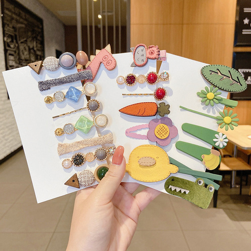 Internet celebrity hair clip, hair clip, hair clip, hair clip, side clip, summer bangs, one-word clip, forehead broken hair, fairy-like high-end feel
