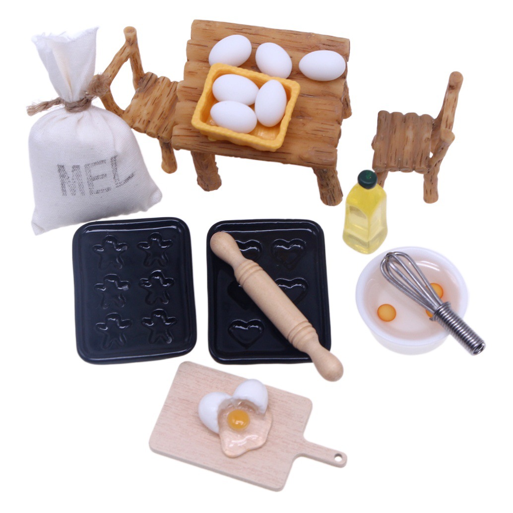 Modelos Miniatura para Casa de Muñecas con Accesorios Decorativos