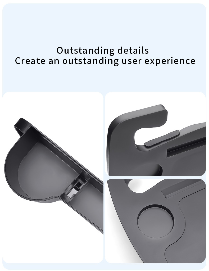 Car Steering Wheel Small Table Board, In-Car Dining Table, Card Table, Car Laptop Tablet Stand, Multifunctional with Storage Box