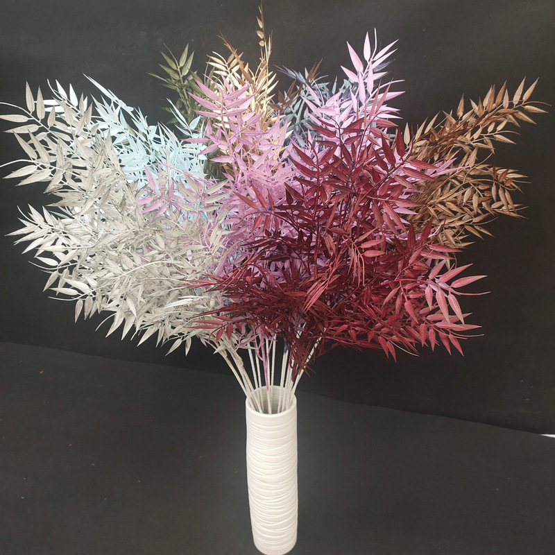 仿真创意植物碎毛竹 迷雾花雾仿真叶子 婚庆网红造景仿真花