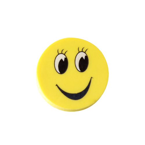 Creative cute mini expression cartoon smiley eraser for primary school students stationery prizes kindergarten gifts for children