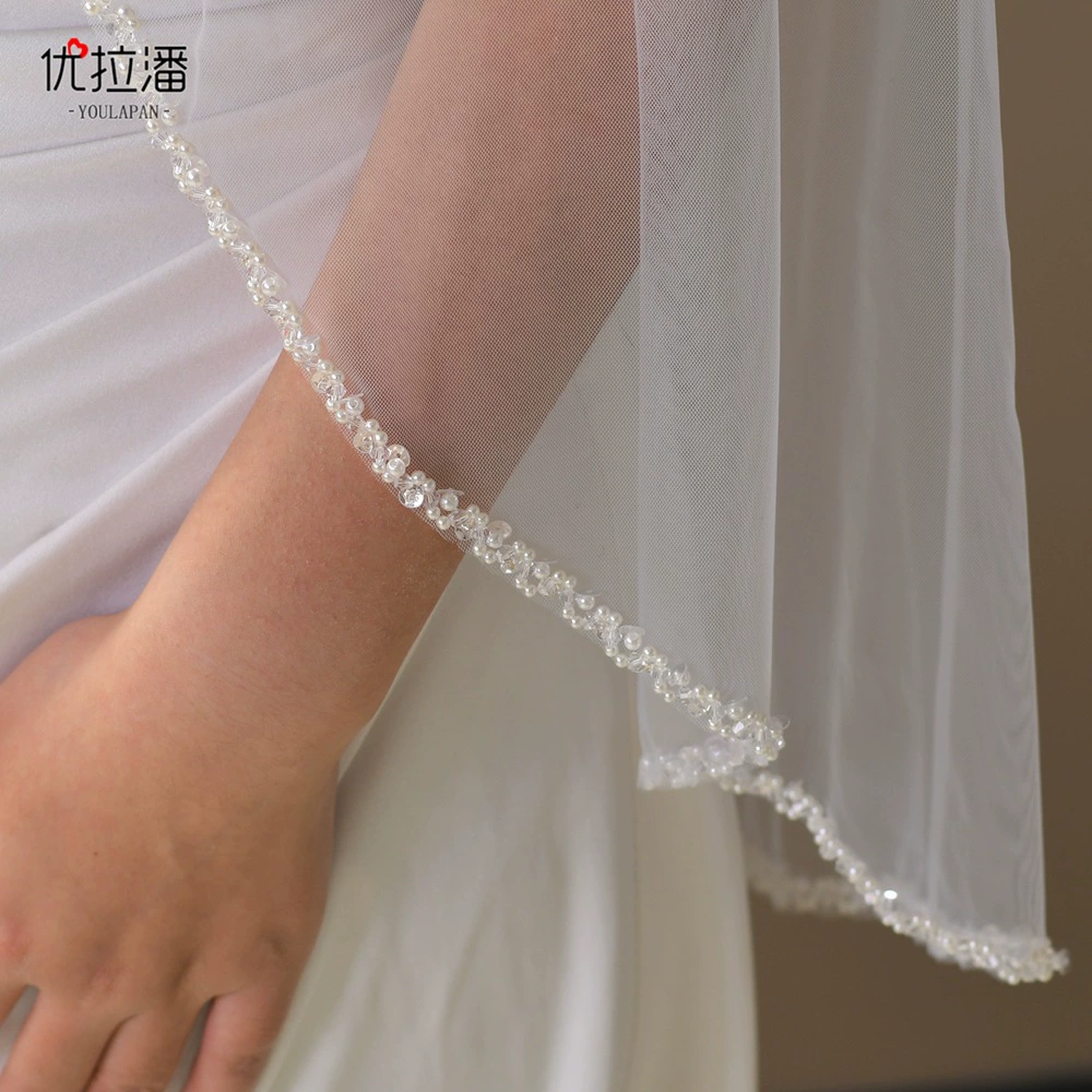 优拉潘 Кorean beads for bride from pearl, tape, (Cross-border trading), simple and elegant design