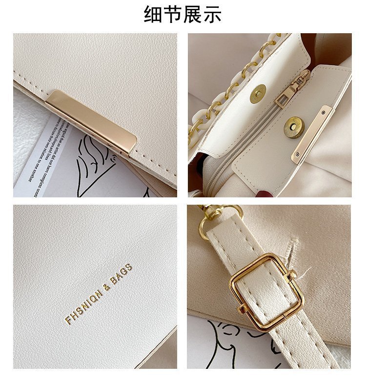 The 2022 new Korean-style women's bucket bag is a trendy spring and summer single-shoulder crossbody bag for young women. It's a cute and simple commuting bag for women Specification drawing