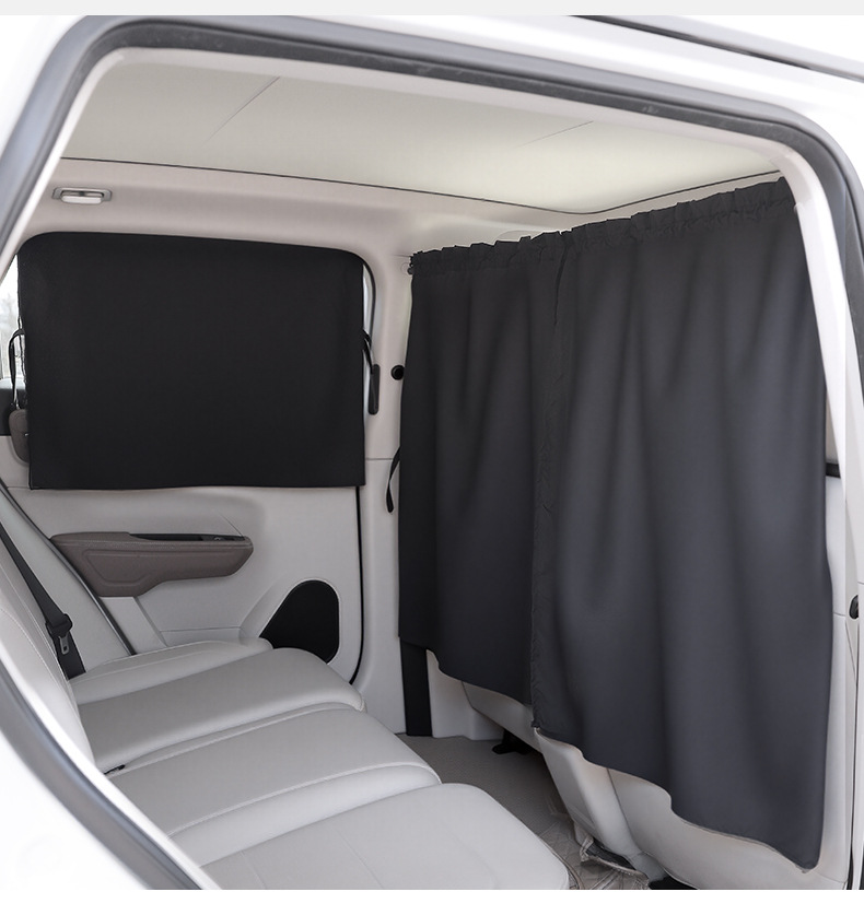 Car Sunshade Curtain Car Rear Baby Privacy Shading Partition Curtain Sunscreen Heat Insulation Sunshade Car Curtain