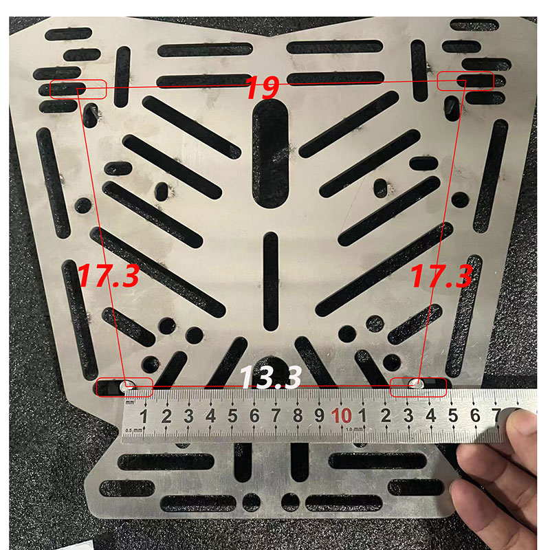 Aluminum Alloy Stainless Steel Tail Box Quick Release Base Electric Vehicle Bottom Plate Transfer Installation Connection Adjustable Hole Position Accessories