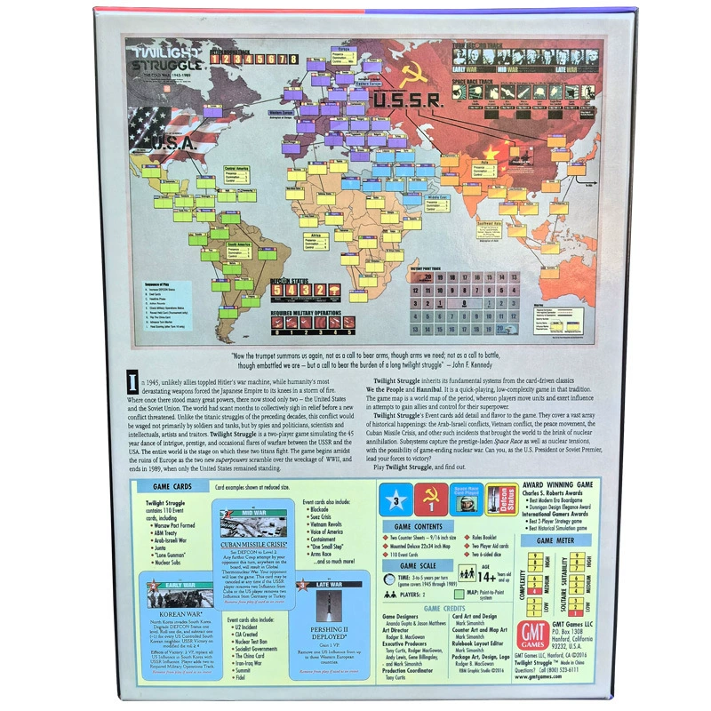 Английская версия Twilight Struggle Twilight City Struggle роскошная версия шахматной настольной игры для вечеринки
