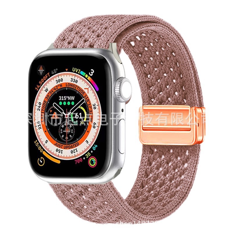 Suitable for Apple S11 Watch Strap Iwatchs10 Watch Applewatch9 Magnetic Ultra Woven Se New Model 8