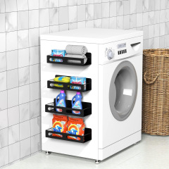 跨境冰箱磁吸置物架廚房免打孔側邊調料掛架多用途磁吸收納架批發