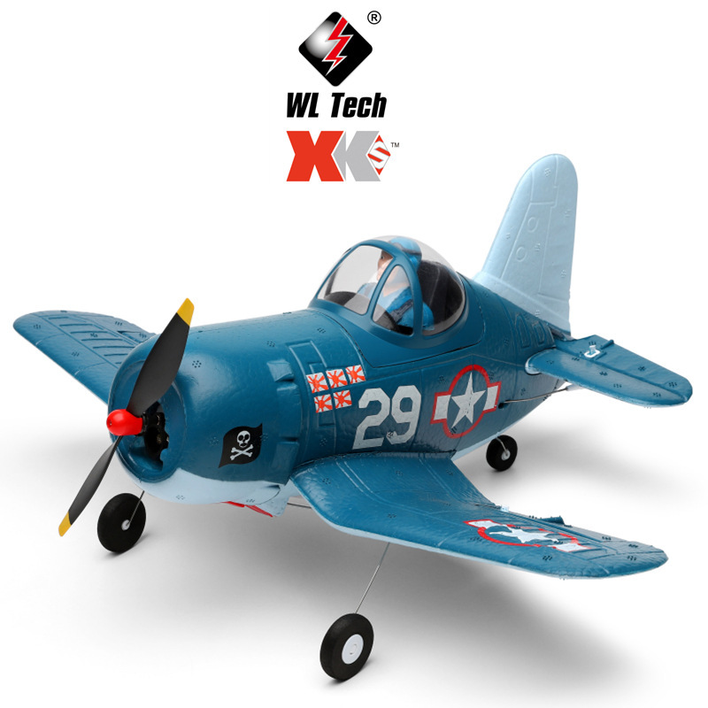 Weili XKA500 Four-channel Remote Control Aircraft Q Version F4U Pirate Electric Aviation Model Fixed-wing Aircraft
