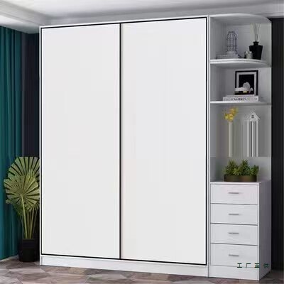 Simple Wardrobe Sliding Door, Custom Wardrobe Door, Sliding Door, Custom Solid Wood Wardrobe Door, Custom Pure White Cabinet Door