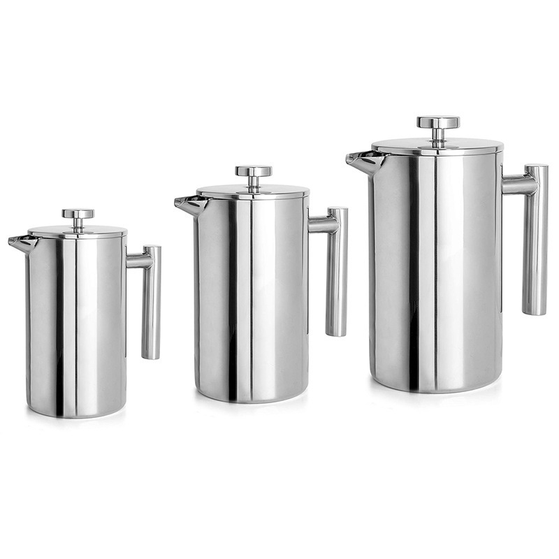 Prensa Francesa de Doble Capa de Acero Inoxidable 304, Con Filtro, para Café y Té image 6