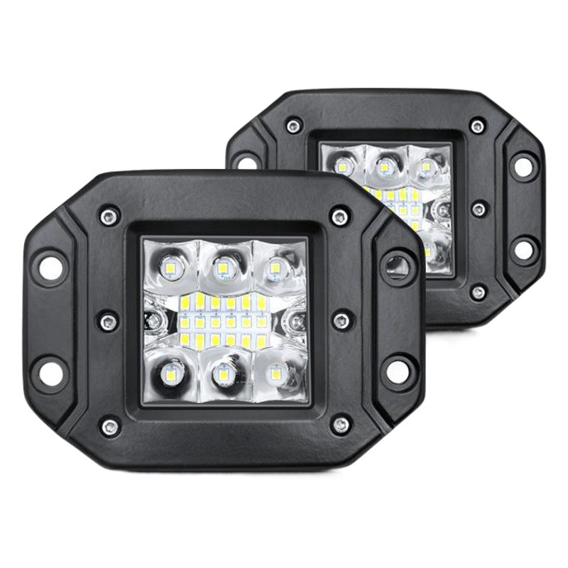 5-pulgadas 39W cuadrado LED luz diurna accesorios de modificación del coche camión ligero proyector gran superficie cubierta reflector