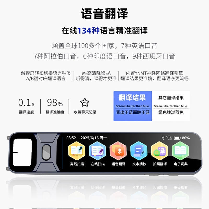 批发东南亚俄语厂家粤语马来语离线德语翻译笔日韩扫描词典笔智能|undefined