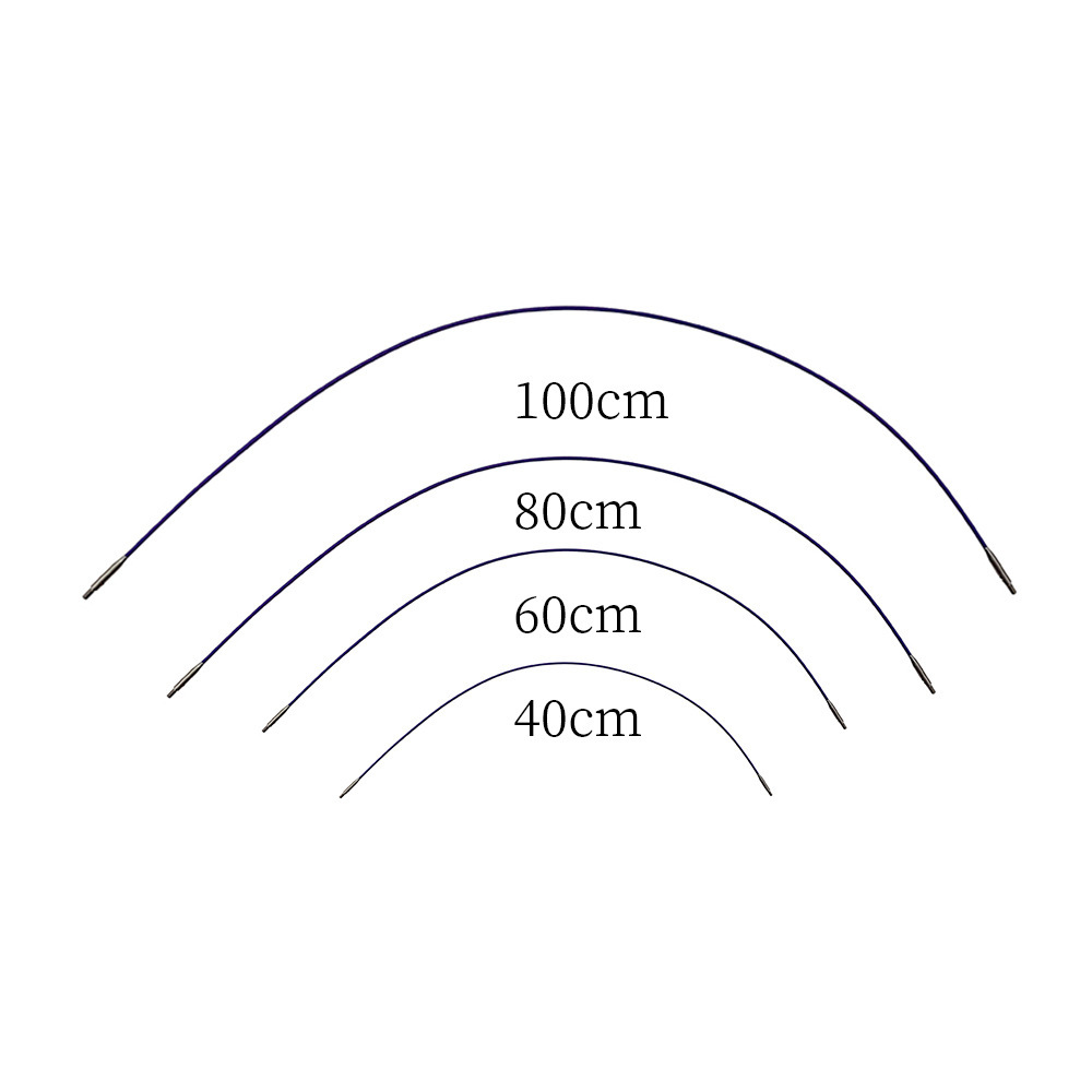 Herramientas de tejido nuevo color abedul madera sintética suéter aguja desmontable aguja de anillo un conjunto de 10 bolsas PU