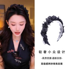 赫本王妃【如烟】水钻发箍时尚新款高颅顶高级感洋气时尚轻奢头箍