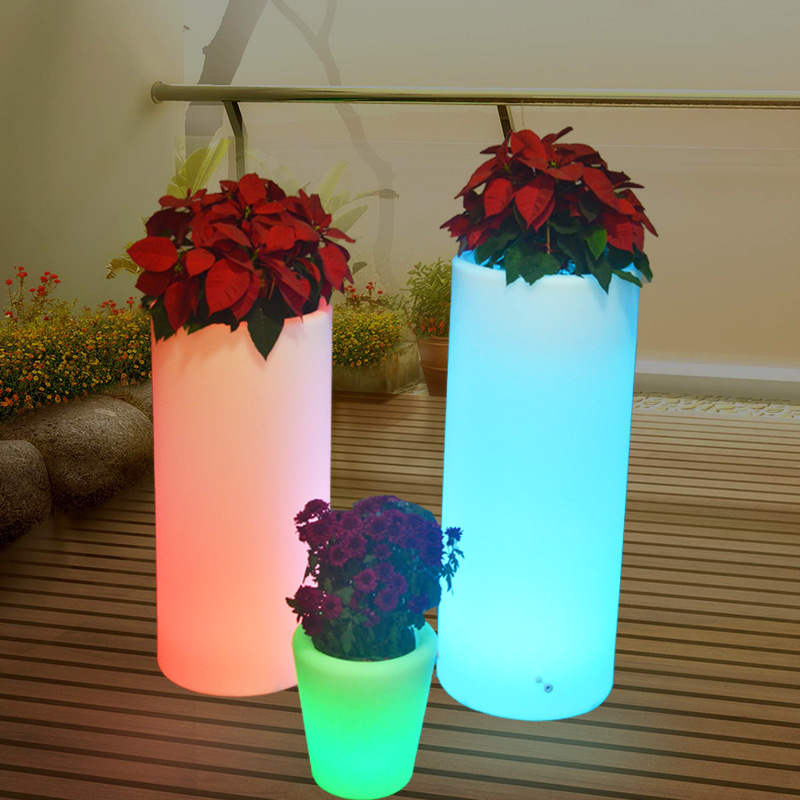 LED moda luminosa boca grande luces decorativas nórdico belleza jardín jardín jardín impermeable ideas para plantar grandes macetas circulares