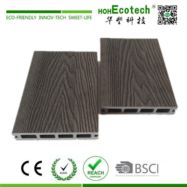 Madera Plástico 3D WPC piso generación cuadrado agujero 140*25 protección del medio ambiente plástico material de madera jardín decoración al aire libre anticorrosión madera image 3
