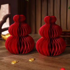 新築祝いの祝福と祝福の小さな装飾品、新しい家、引っ越しセレモニー用品、リビングルームのカウンタートップの立体ひょうたん装飾