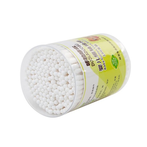 Baby Cotton Swab Small Head Disinfection Makeup Double Head Newborn Baby Ear Spoon Head Ear Cleaning Cotton Swab Stick 