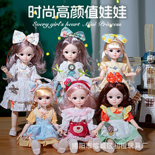 女生巴比娃娃礼盒套装大号女孩公主儿童玩具礼物礼品洋娃娃批发