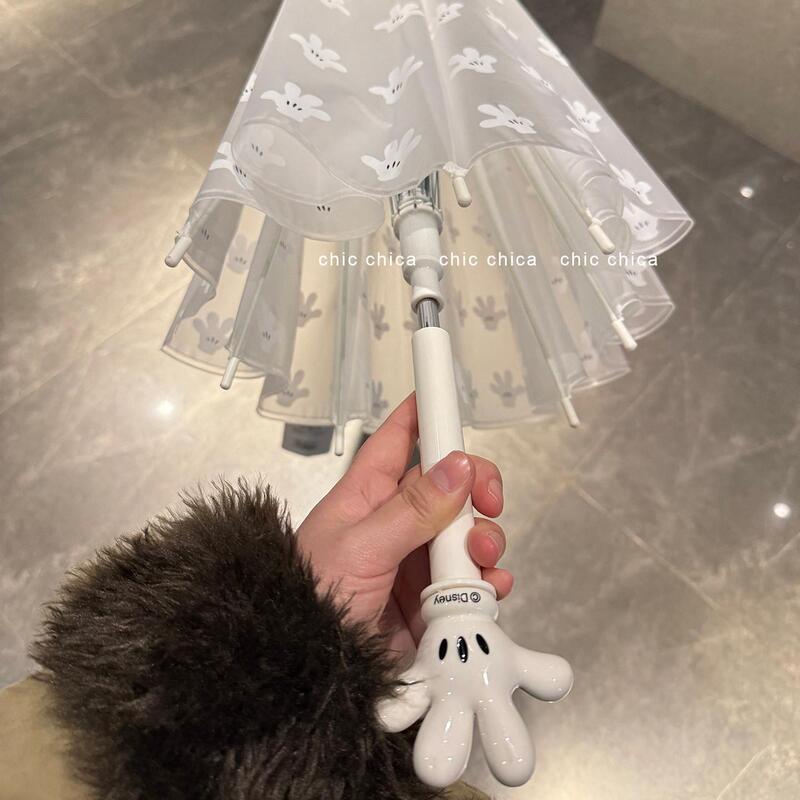 Authentic Disney Mickey Mouse Gloves and Umbrella Set, Popular on Xiaohongshu, Creative and Cute Frosted Long-Handle Umbrella Authentic Disney Mickey Mouse Gloves and Umbrella Set, Popular on Xiaohongshu, Creative and Cute Frosted Long-Handle Umbrella