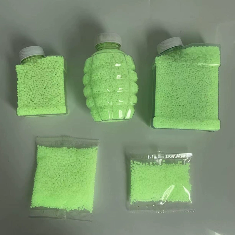 Светящиеся водяные бомбы 7-8 мм, флуоресцентные кристаллические бомбы, высокое качество, трансграничная торговля, 500 штук в пакете по 100 г, бомбы в бутылках