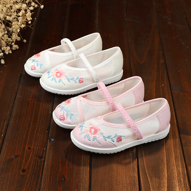 Original factory Source of goods One piece On behalf of Old Beijing Cloth shoes children Embroidered shoes Spring and summer Baby Shoes Ethnic style children's shoes