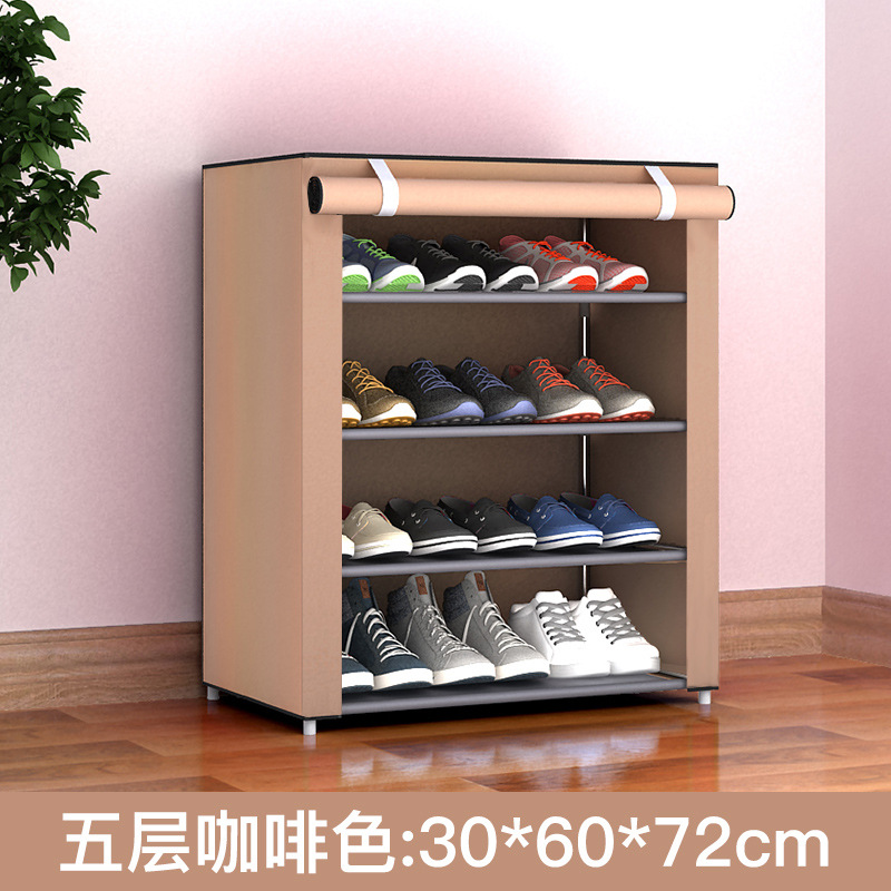 Zapatero simple de varias capas, combinación de estantes para zapatos para el hogar, almacenamiento en la entrada, zapatero a prueba de polvo, almacenamiento y organización para dormitorios, zapatero pequeño