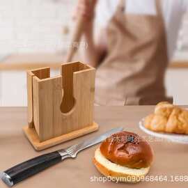 百吉饼切片机木制百吉饼切割器竹制面包切片机竹制百吉饼切片机