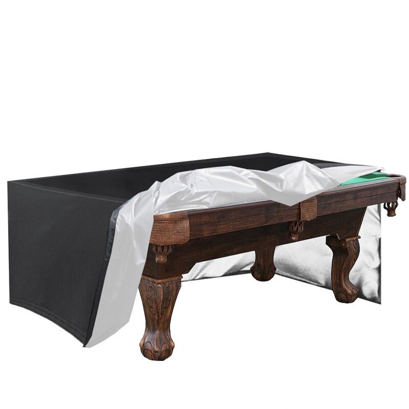 Cross-Border Hot Selling 7Ft/8Ft/9Ft Billiard Table Dust Cover 210D Oxford Cloth Outdoor Dustproof, Waterproof and Sunproof Cover