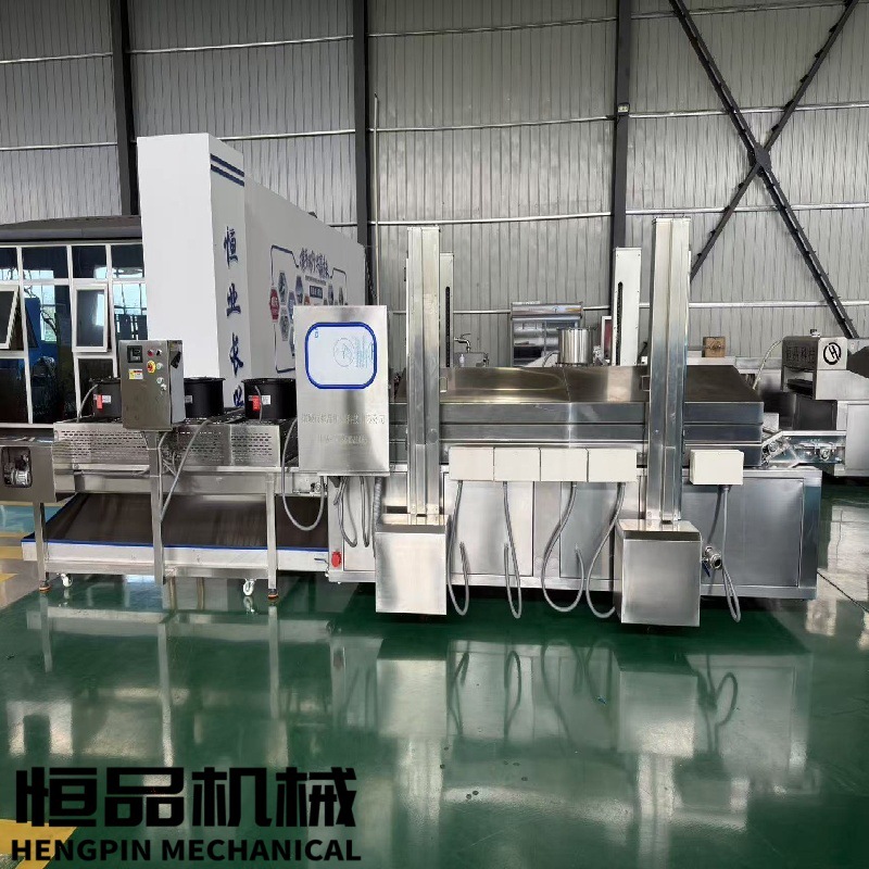 大型油炸流水线江米条油炸线麻花油炸设备猫耳朵油炸机不锈钢材质