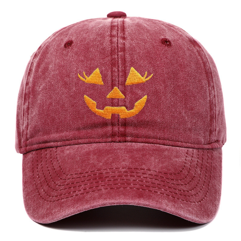 アマゾンはハロウィーンのカボチャ刺繍野球帽を販売しています。|undefined