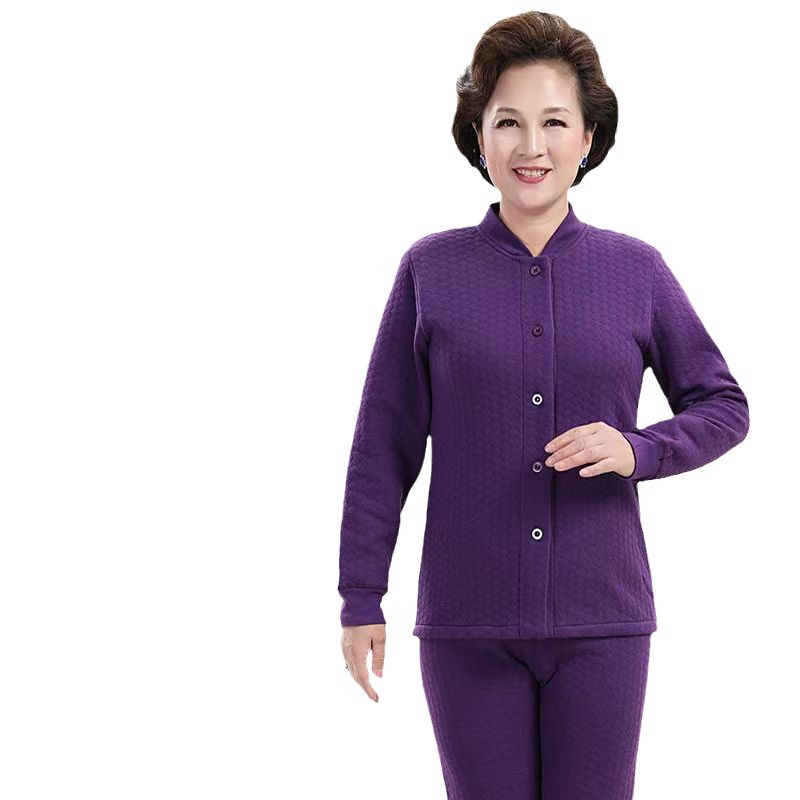 Nuevo cardián de algodón de tres capas, ropa interior cálida, chaqueta de otoño para hombres y mujeres, pantalones de otoño para padres transpirables, desgaste y desgaste.