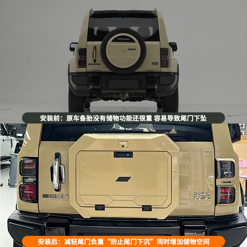 Suitable for icar v27 tailgate backpack, multifunctional expansion box, toolbox, tailgate backpack storage box modification