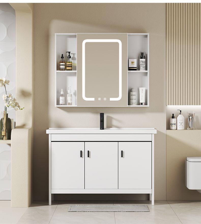 Kacomos floor-standing space aluminum bathroom cabinet and washbasin cabinet combination bathroom integrated ceramic washbasin cabinet undefined
