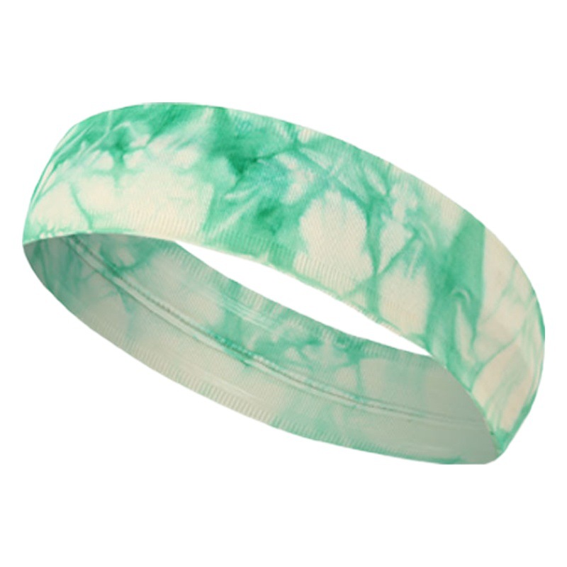 Tie-Dye Outdoor Running Sports Headband Silicone Non-Slip Yoga Fitness Basketball Sweatband Hairband Anti-Sweat Band