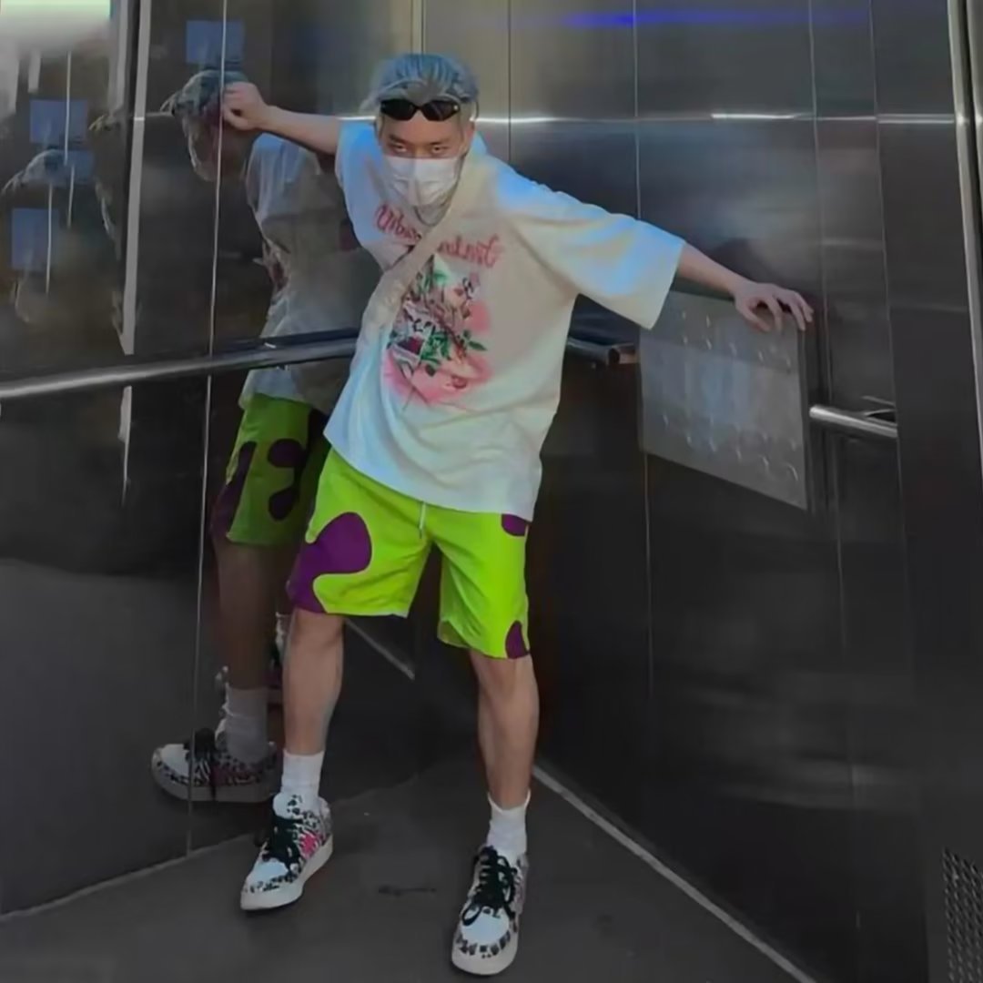 Estilo americano de ambiente Big Star suelta pantalones cortos casuales hombres ins moda alta calle cordón elástico pantalones cortos rectos